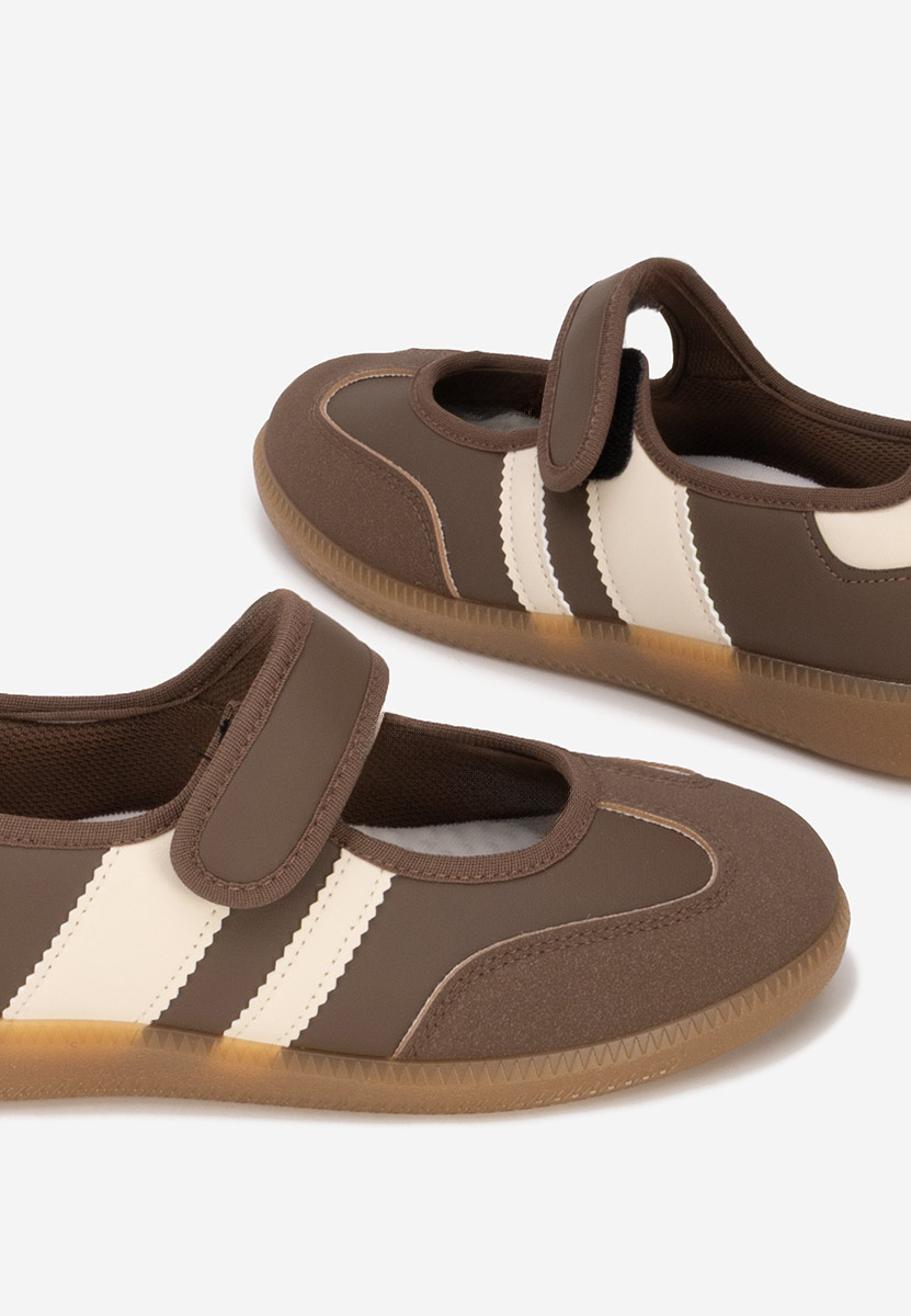 Hnedé dámské baleríny Elisio