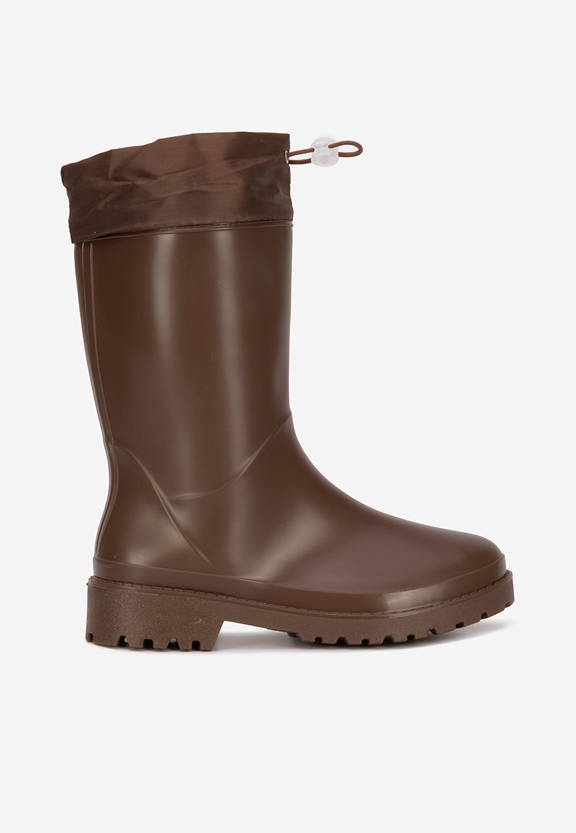 Hnedé dámske holínky Zunaira