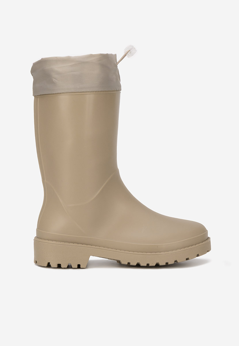 Béžové dámske holínky Zunaira