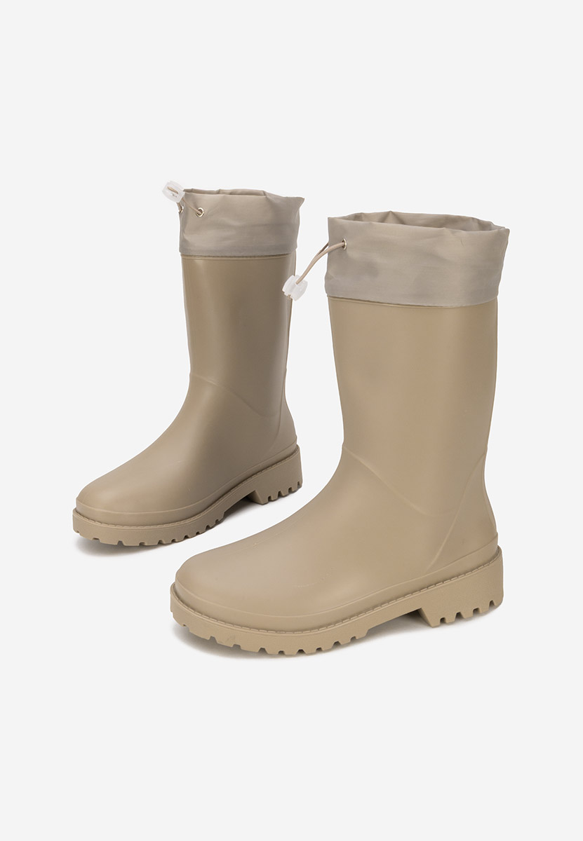 Béžové dámske holínky Zunaira