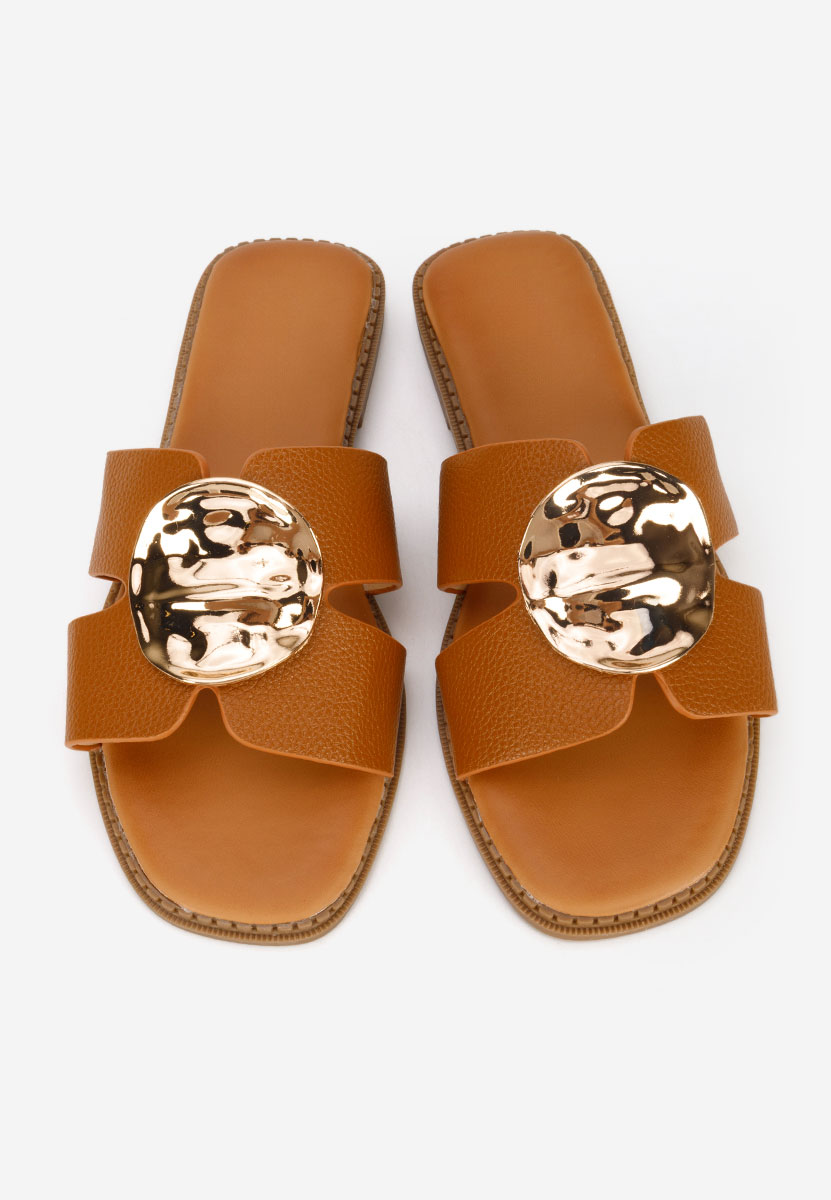 Camelové pantofle dámské Klarina