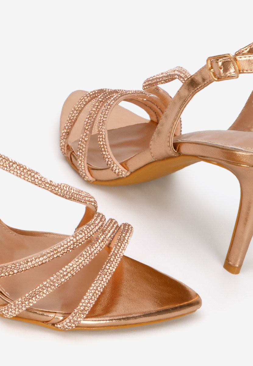 Champagne dámské elegantní sandály Sorinia