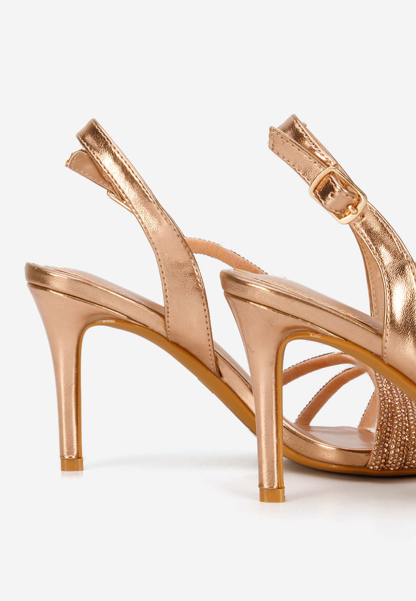 Champagne dámské elegantní sandály Sorinia