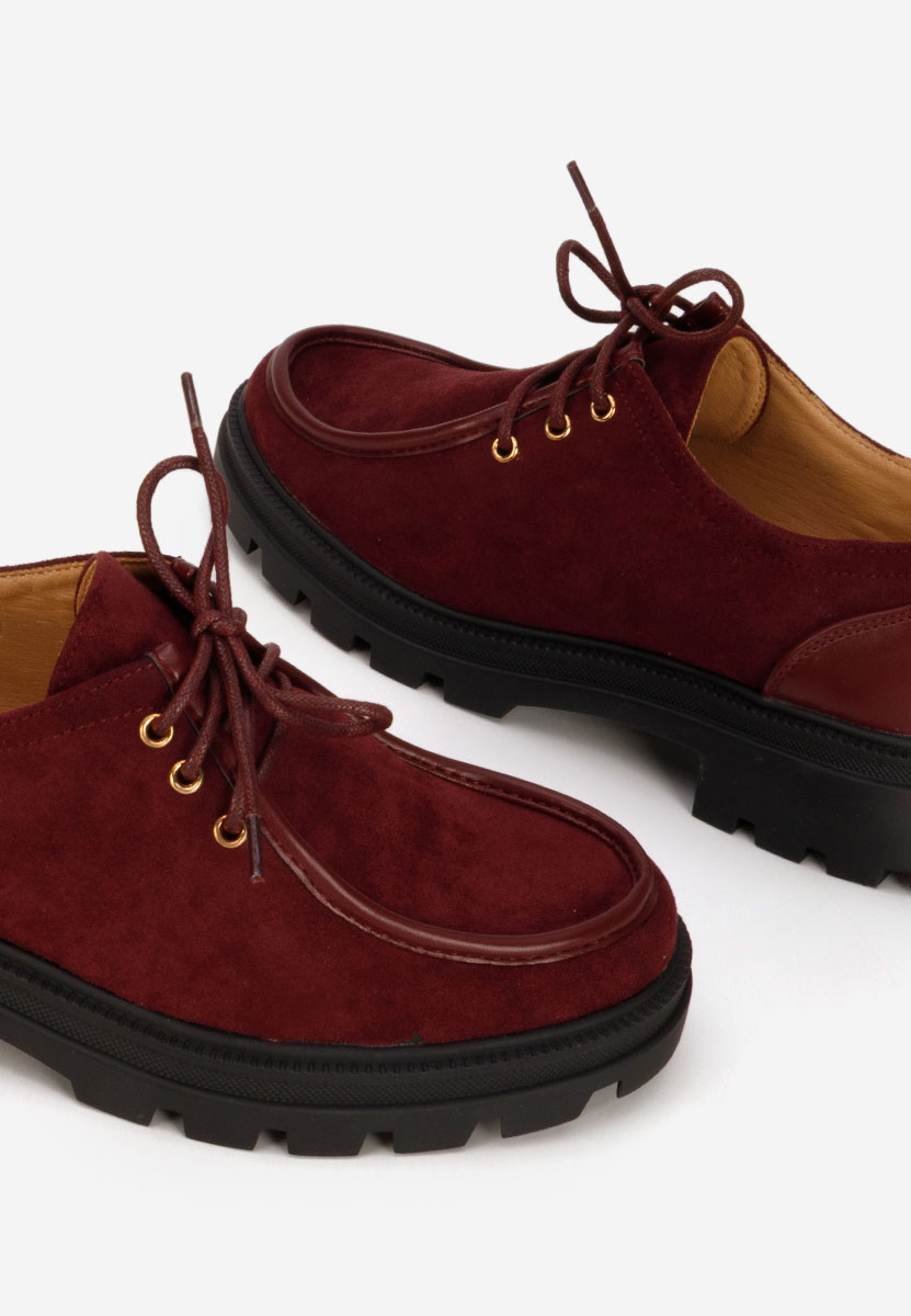 Bordové dámské polobotky Seliora