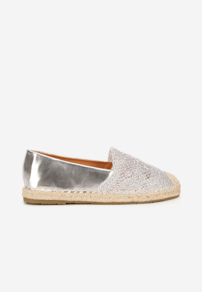 Stribrné dámské espadrilky Thaisa