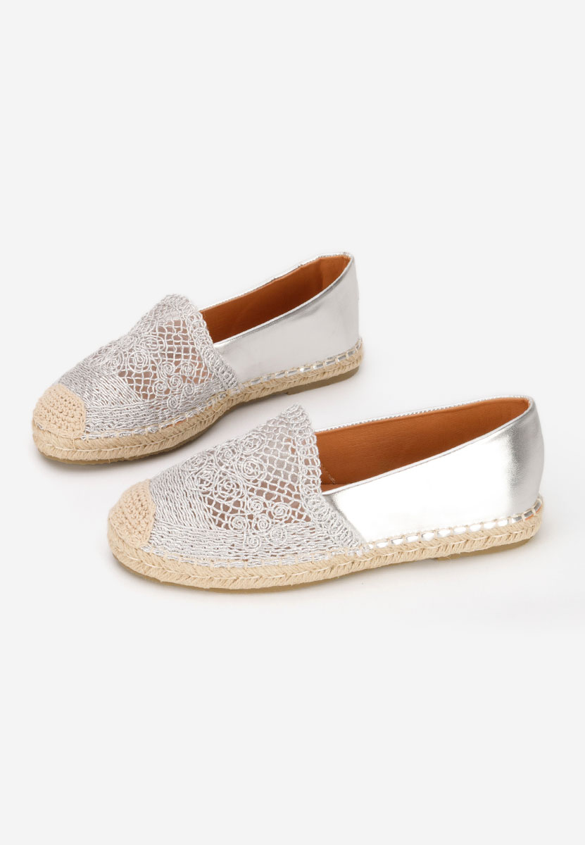 Stribrné dámské espadrilky Thaisa