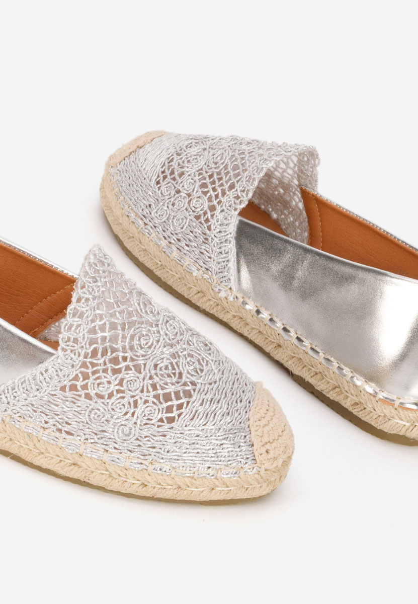 Stribrné dámské espadrilky Thaisa