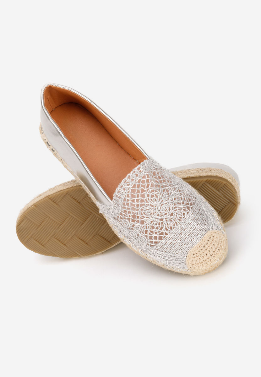 Stribrné dámské espadrilky Thaisa