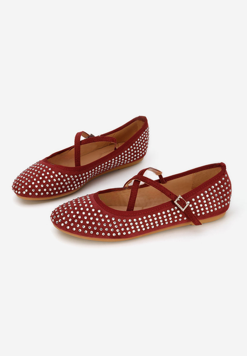 Bordové dámské baleríny Karemy