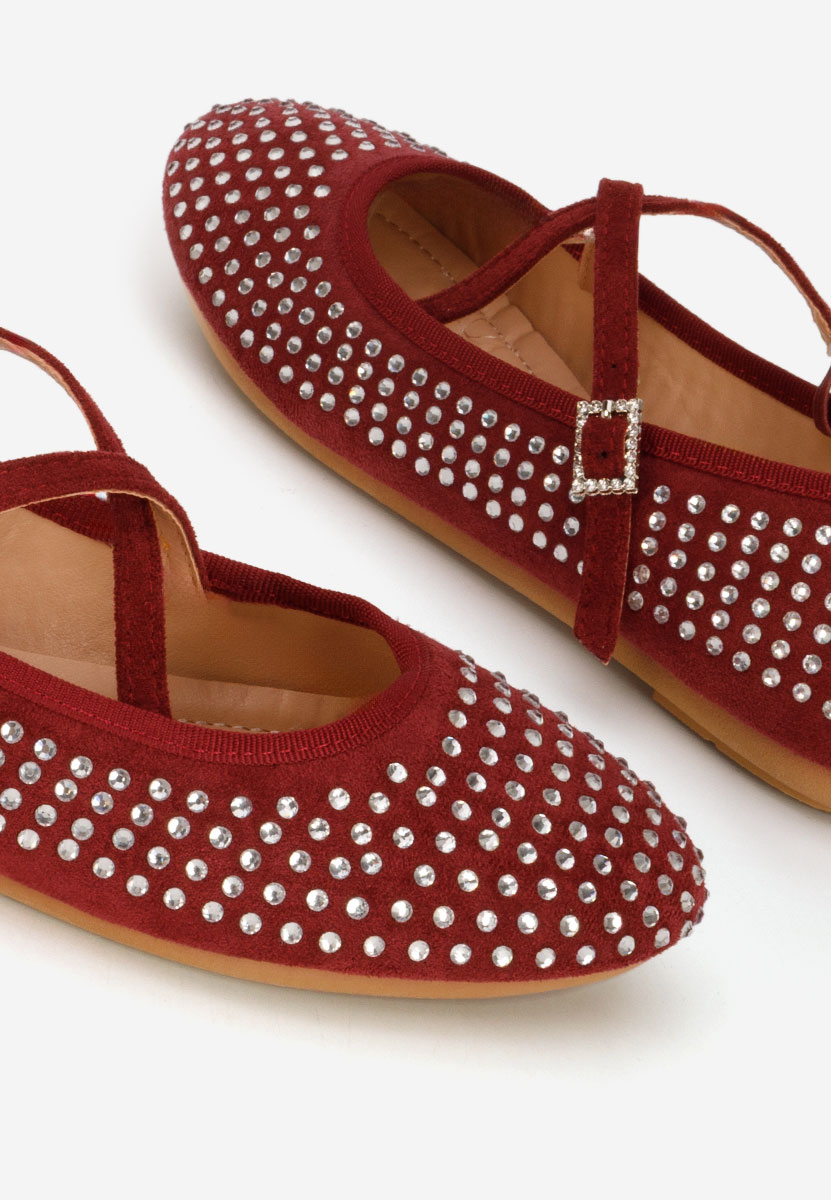 Bordové dámské baleríny Karemy