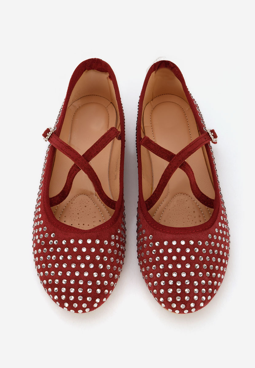 Bordové dámské baleríny Karemy