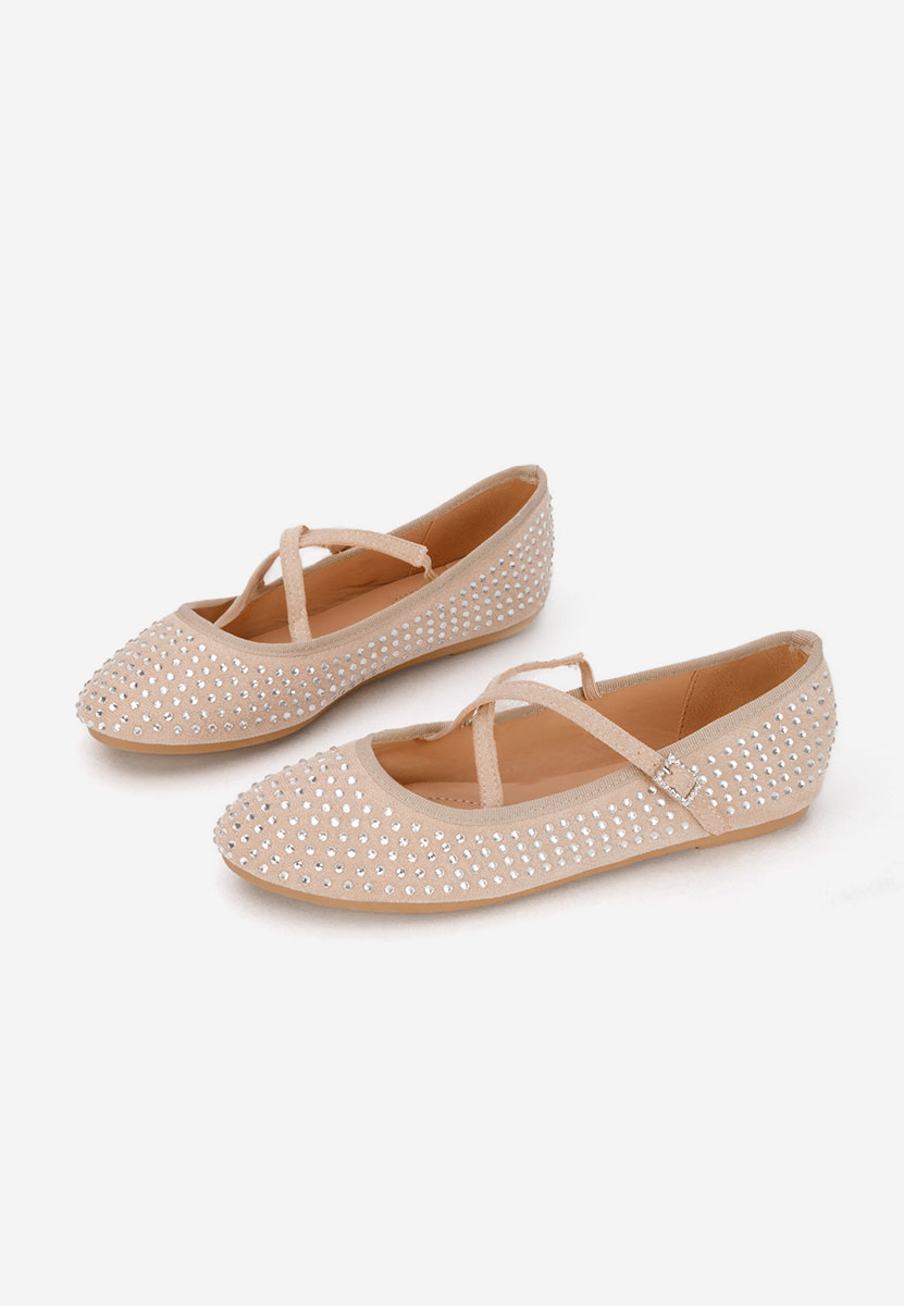 Béžové dámské baleríny Karemy