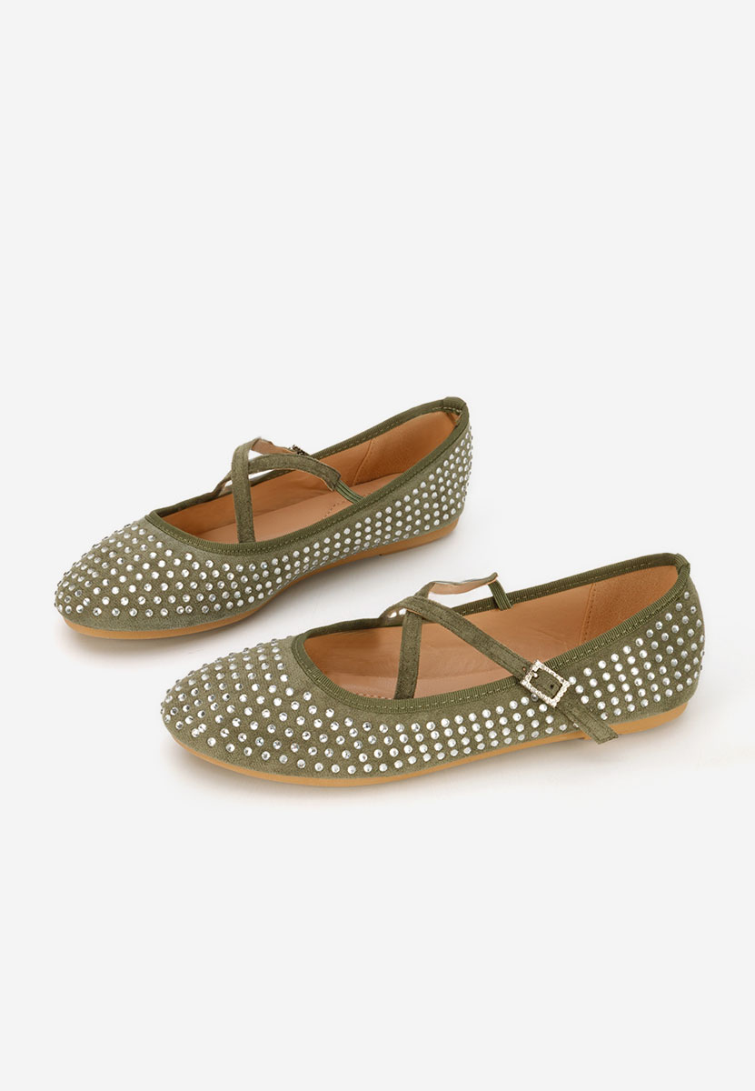 Zelené dámské baleríny Karemy