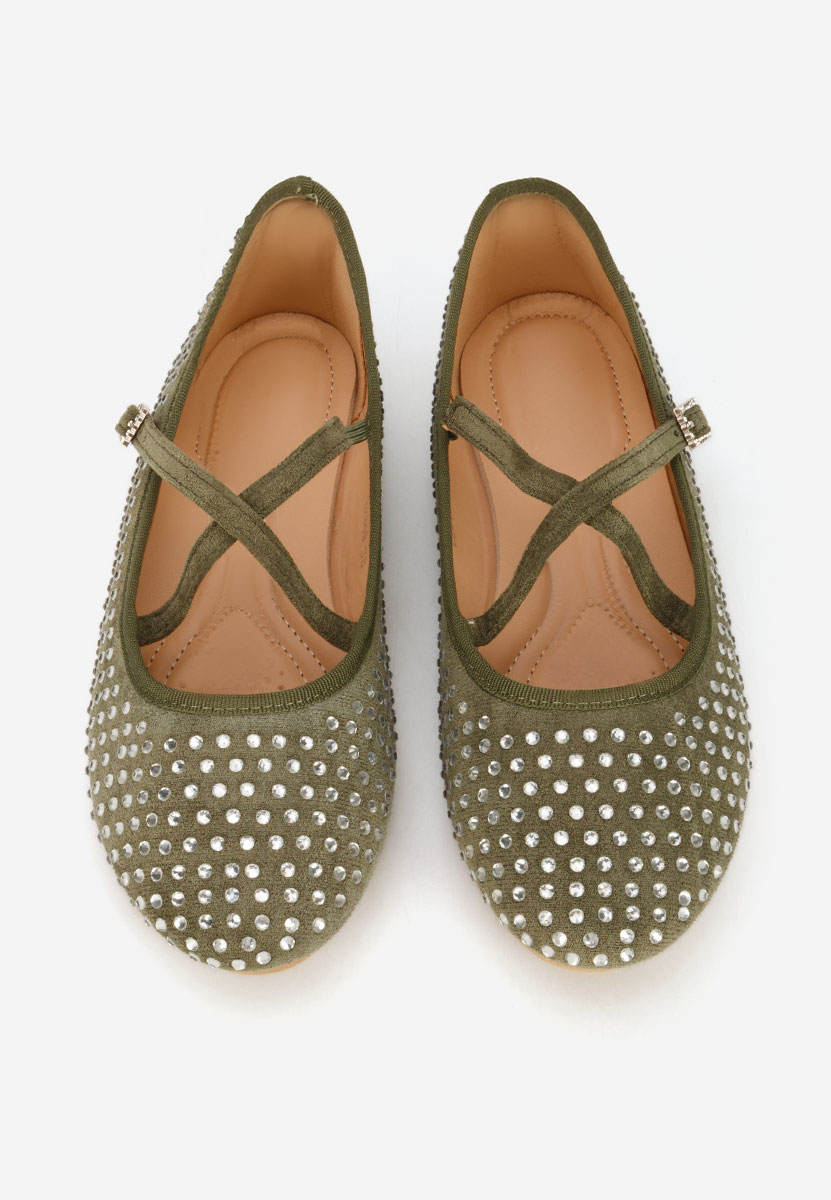 Zelené dámské baleríny Karemy