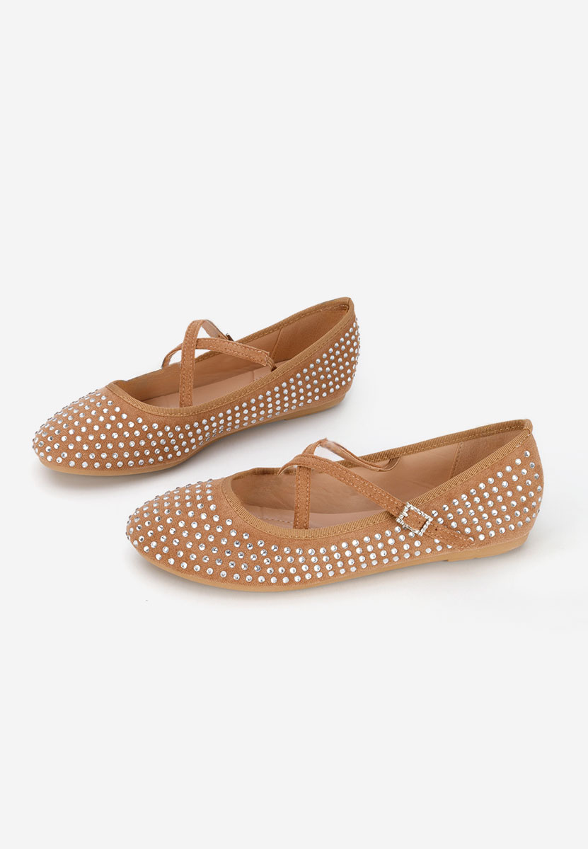 Khaki dámské baleríny Karemy