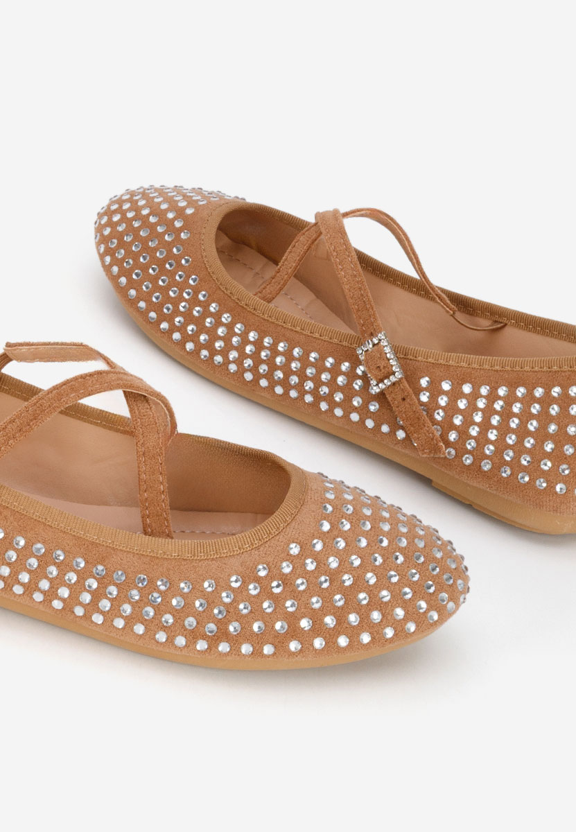 Khaki dámské baleríny Karemy