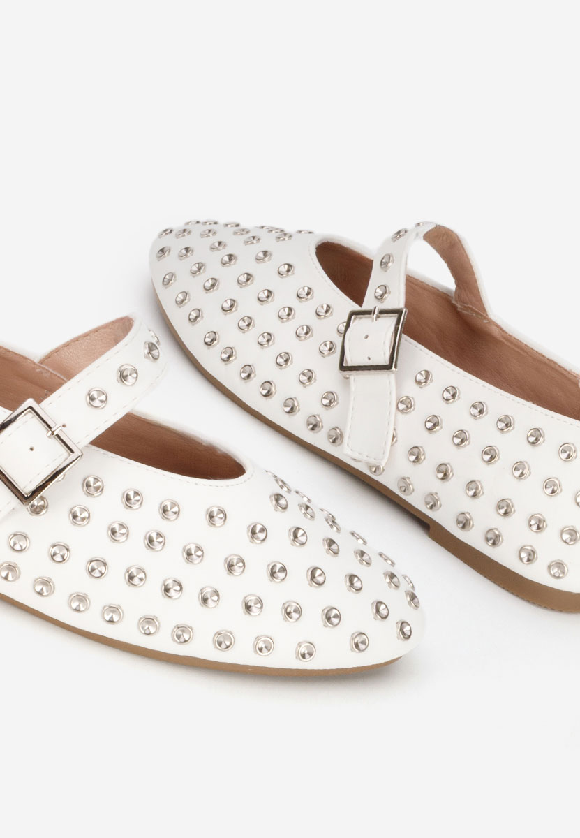 Bílé dámské baleríny Karem