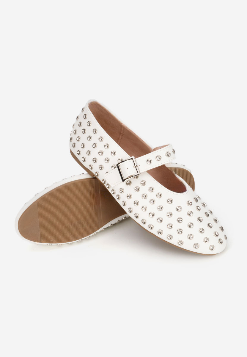 Bílé dámské baleríny Karem