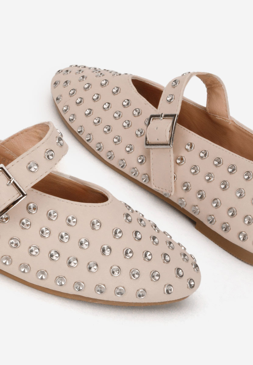 Béžové dámské baleríny Karem