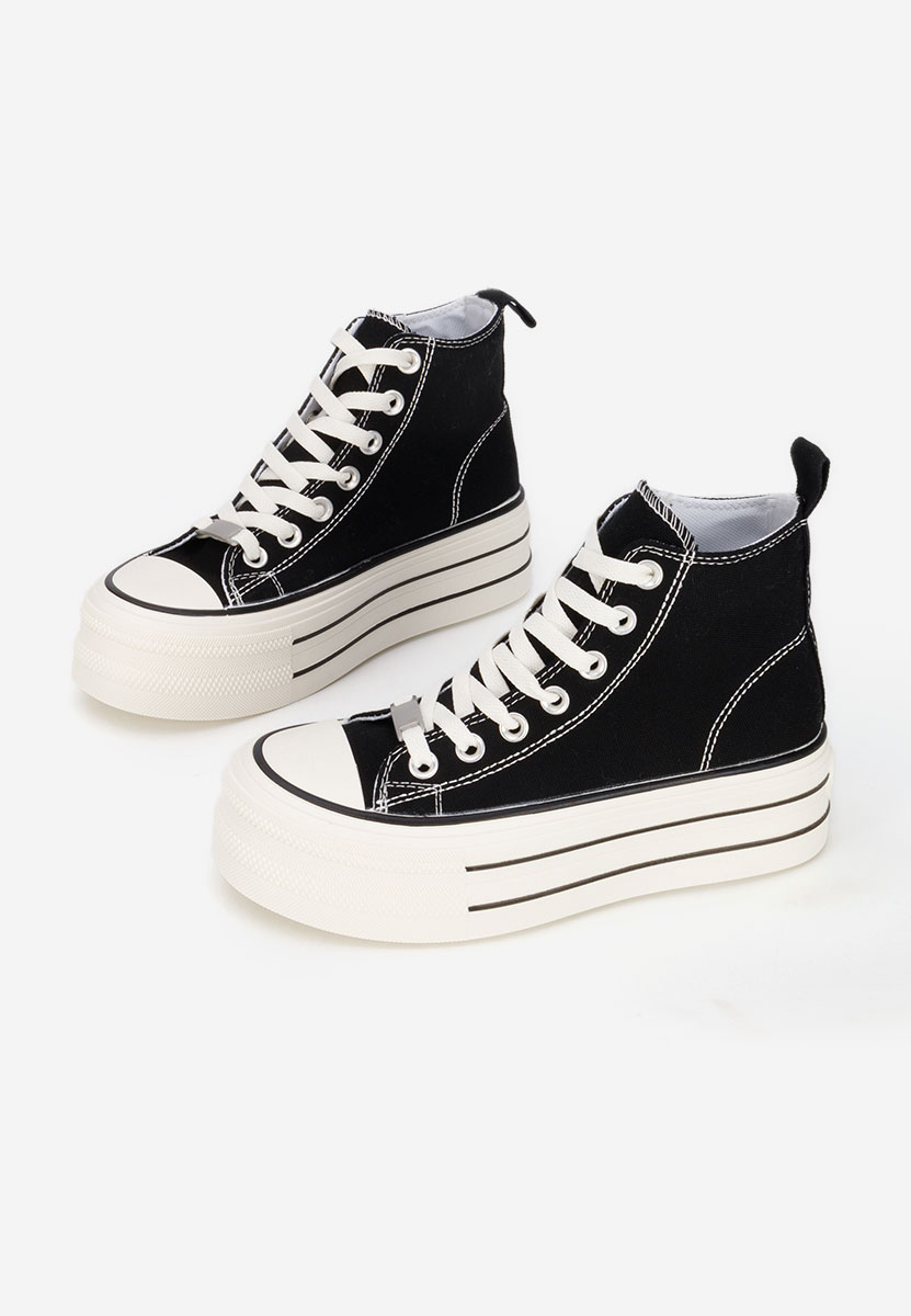 Černé tenisky na platformě Kimala V3