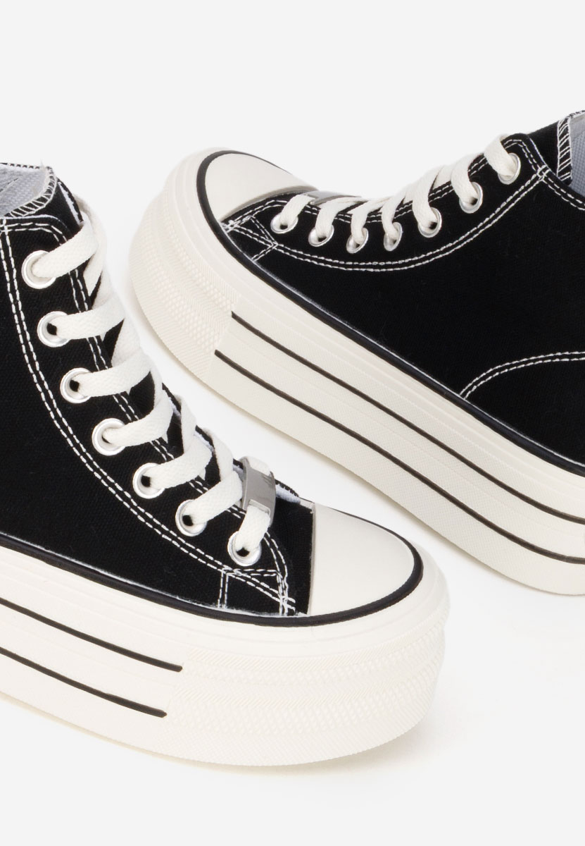 Černé tenisky na platformě Kimala V3