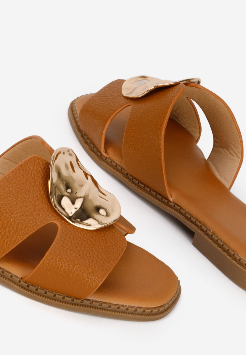 Camelové pantofle dámské Klarina