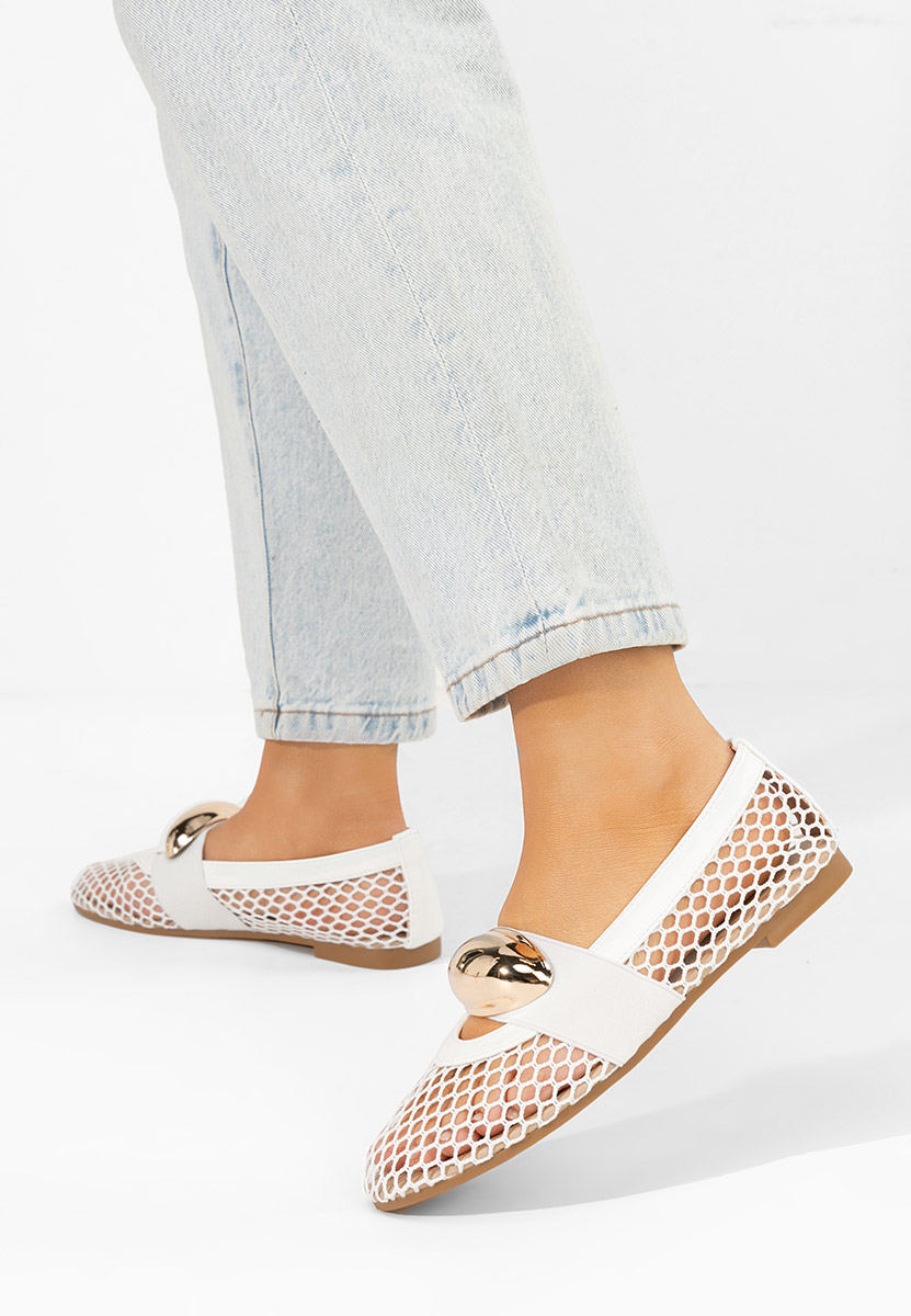 Bílé dámské baleríny Fabiama