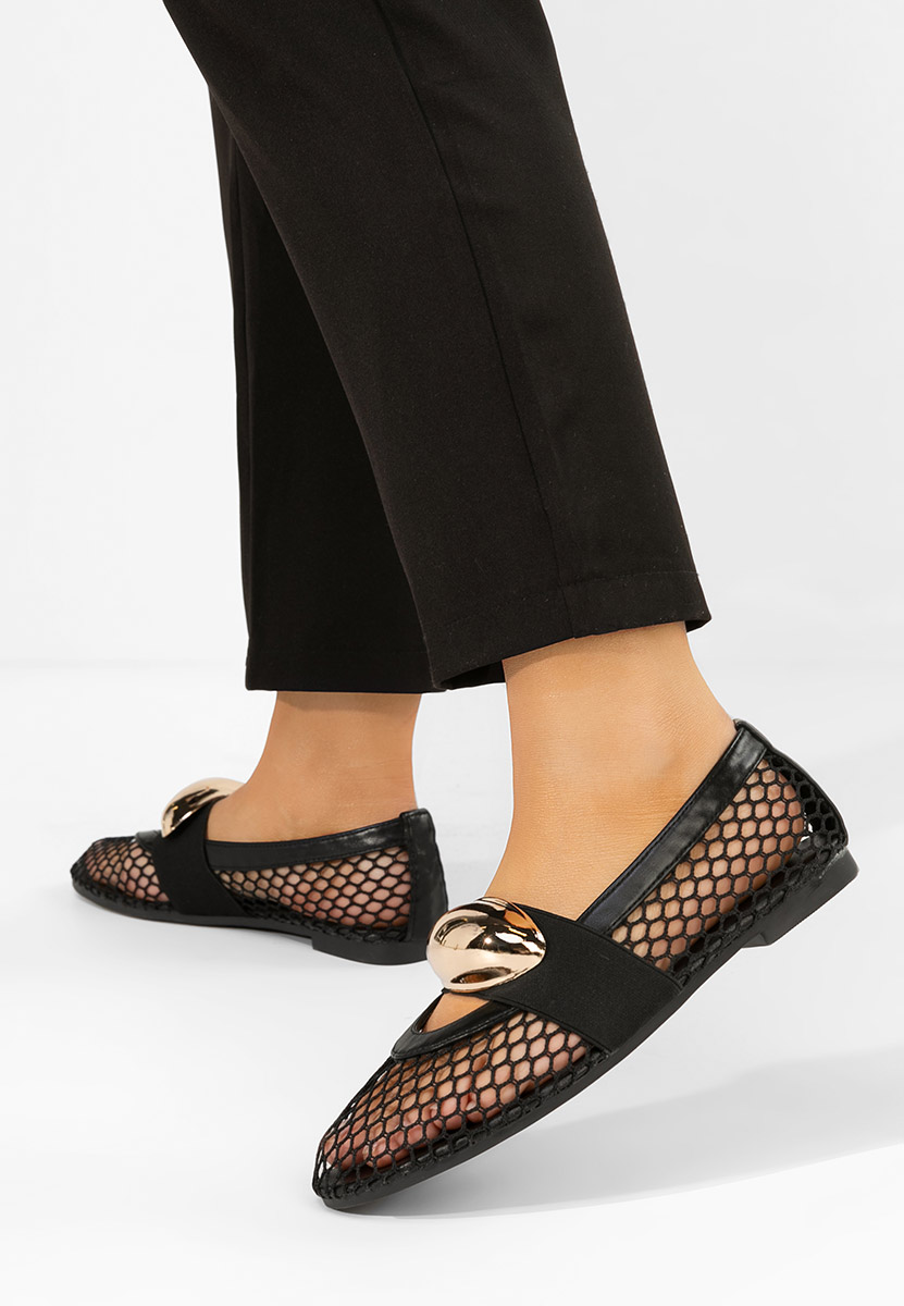 Černé dámské baleríny Fabiama