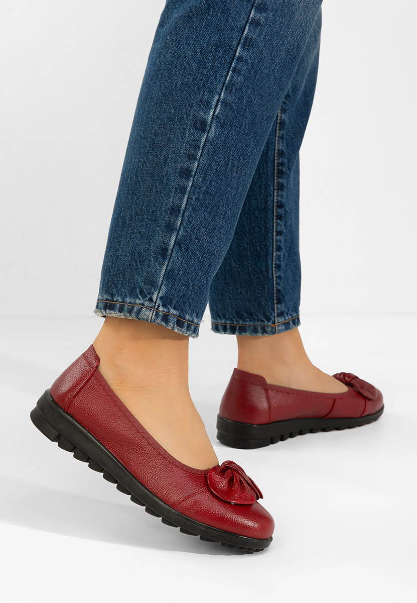 Bordové dámské baleríny Giuliena