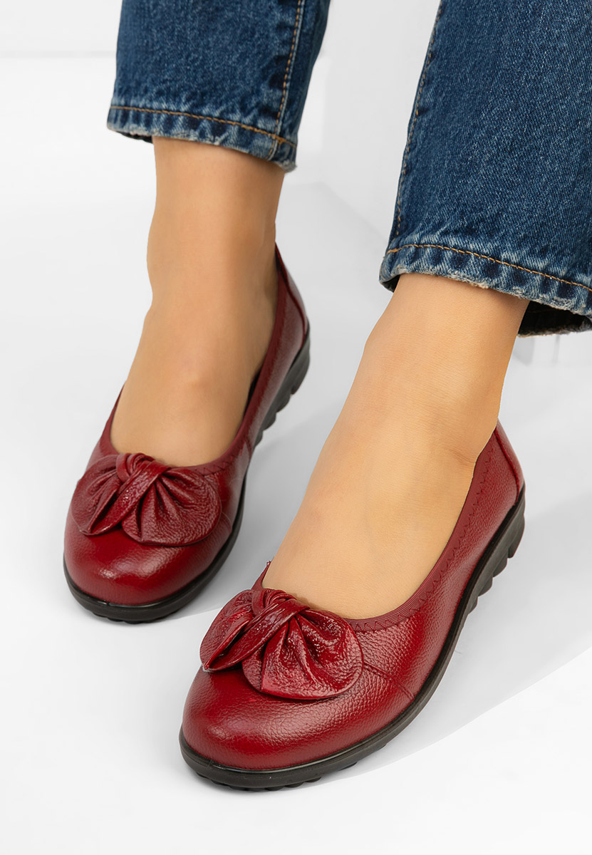 Bordové dámské baleríny Giuliena