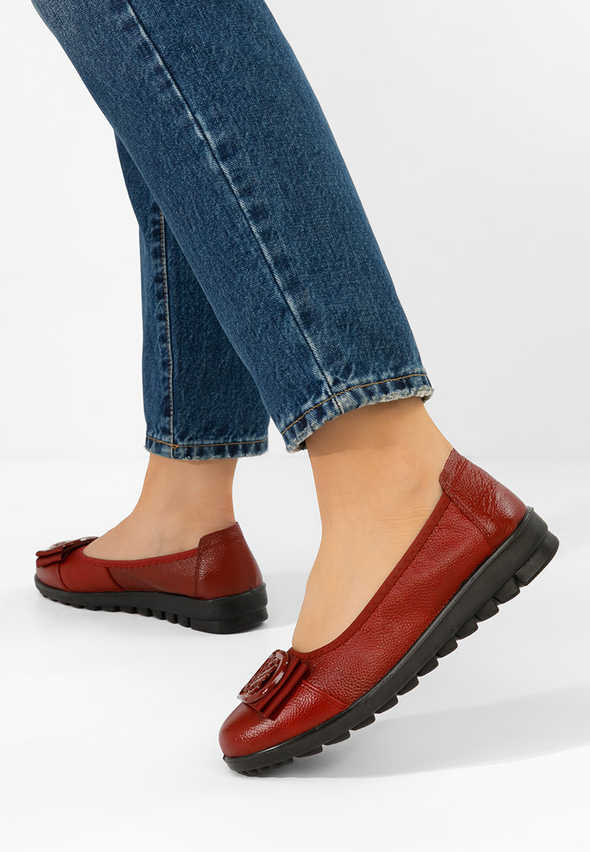 Bordové dámské baleríny Demarisa