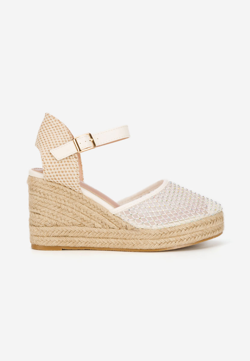 Bílé sandály espadrilky Racelia