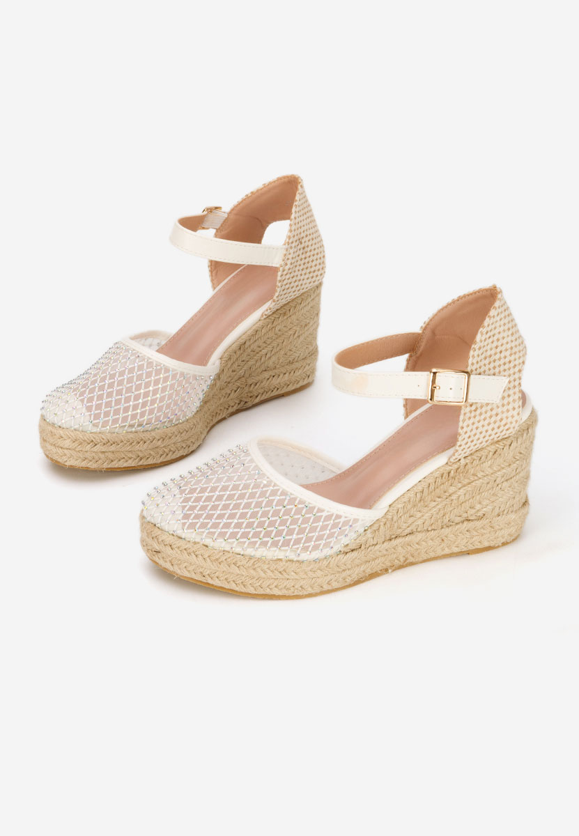 Bílé sandály espadrilky Racelia