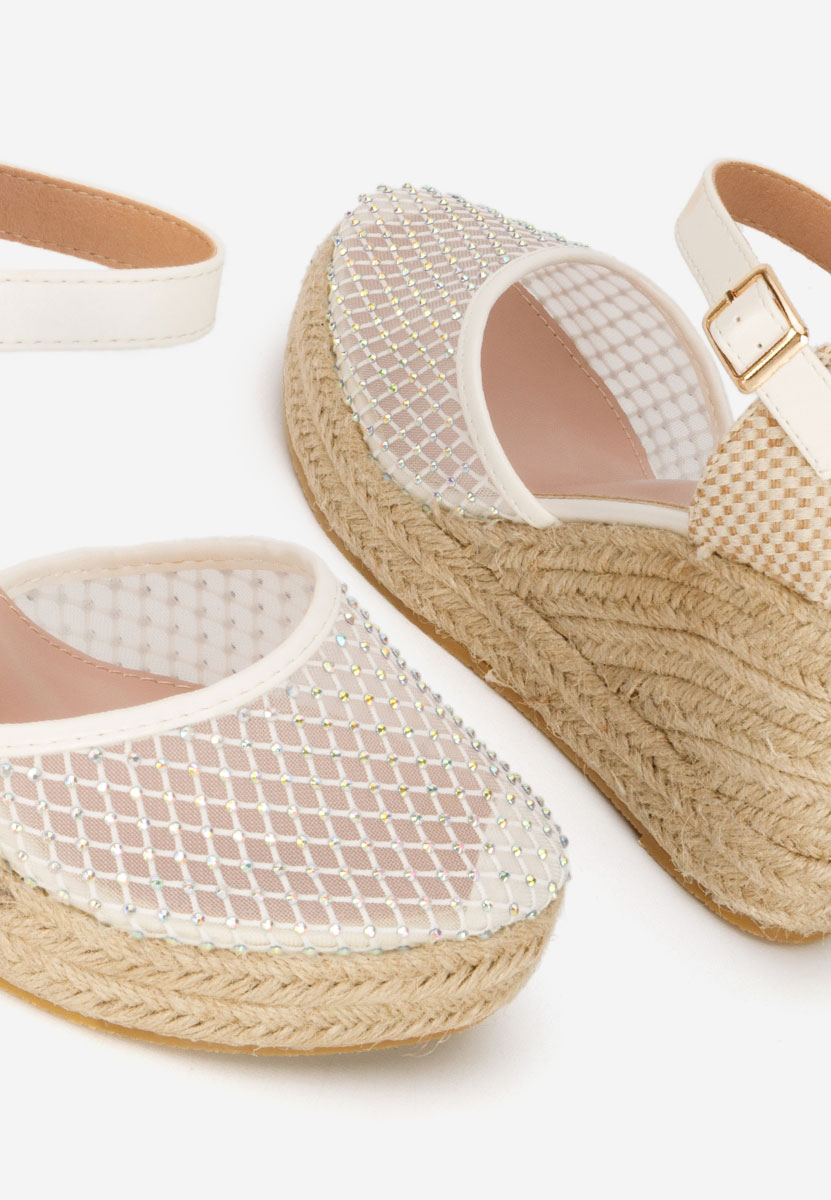 Bílé sandály espadrilky Racelia