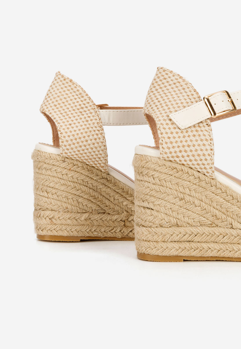 Bílé sandály espadrilky Racelia