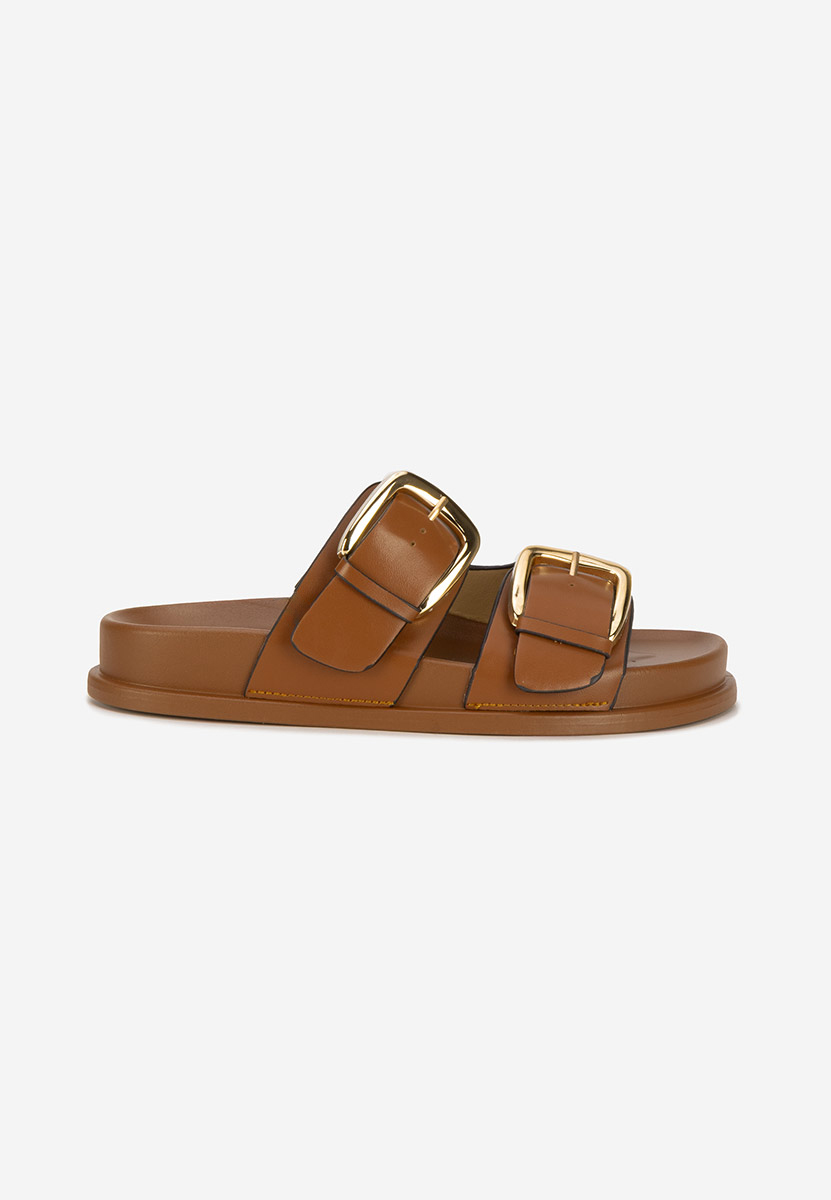 Camelové dámské pantofle Teodia