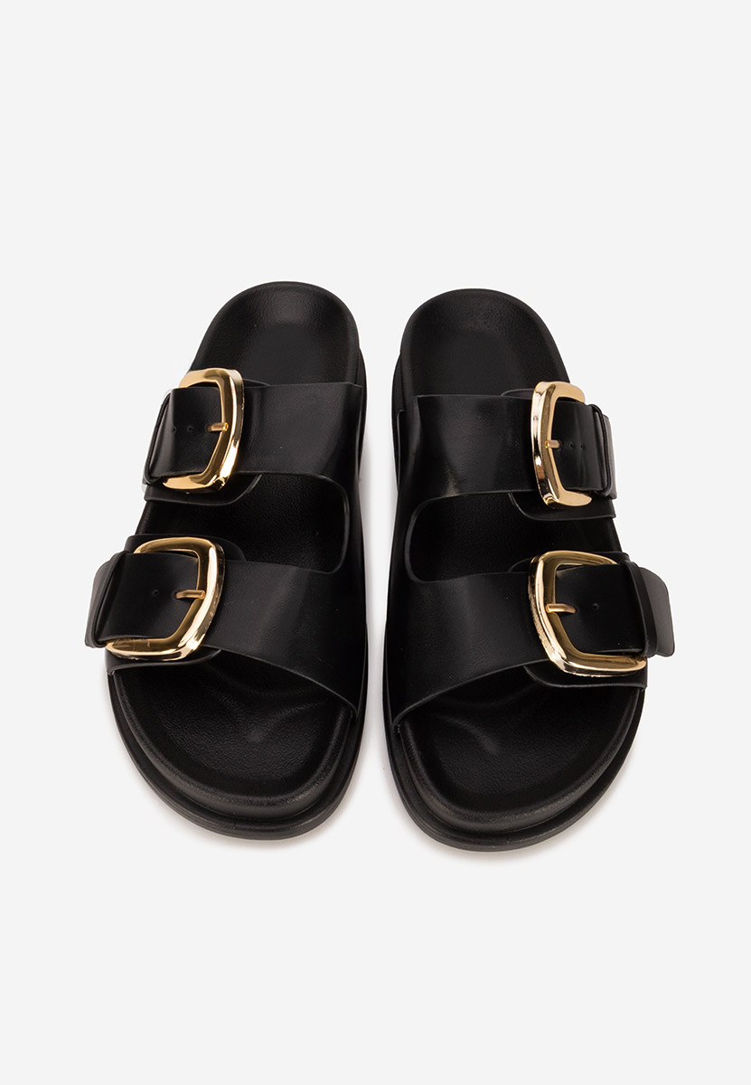 Černé dámské pantofle Teodia