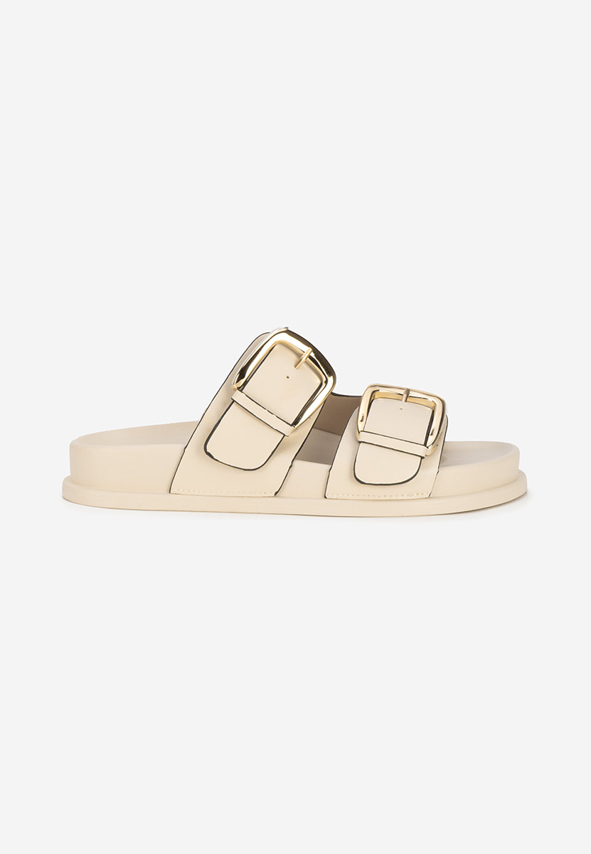 Béžové dámské pantofle Teodia