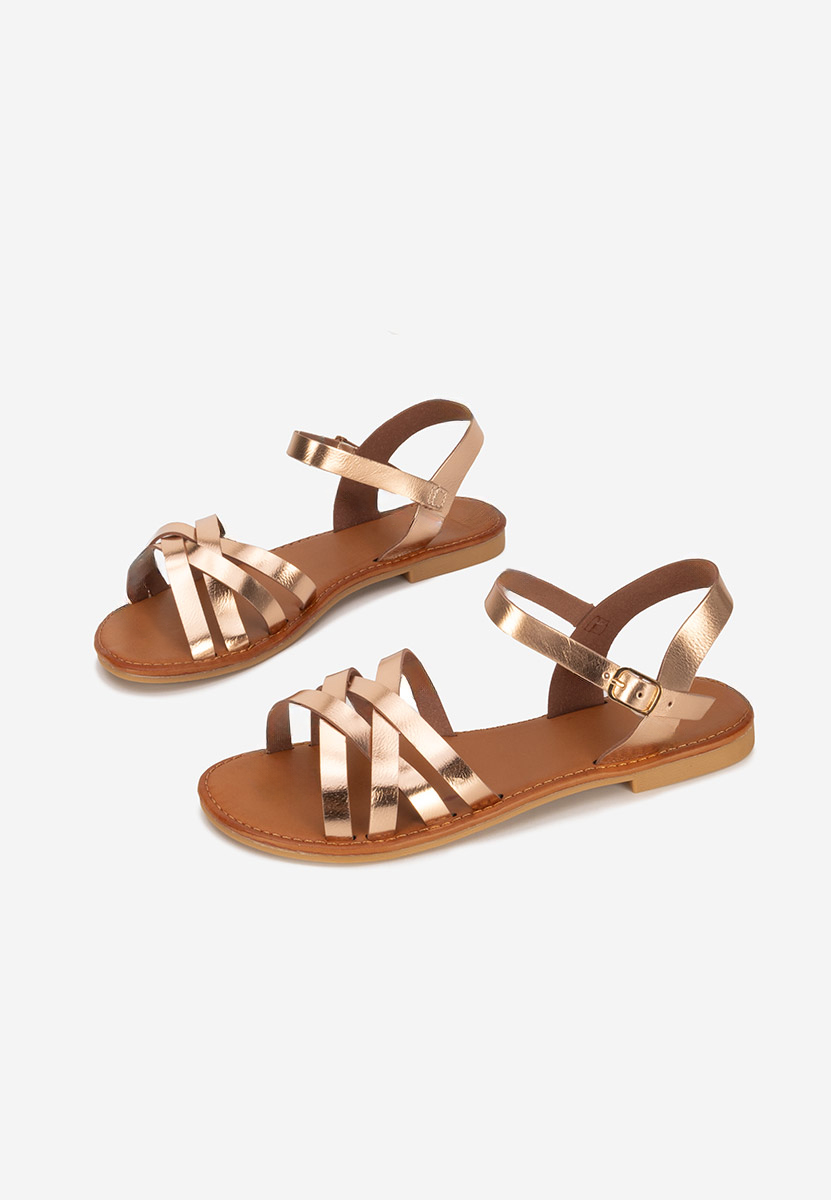 Ružové sandály bez podpatku Esmaya