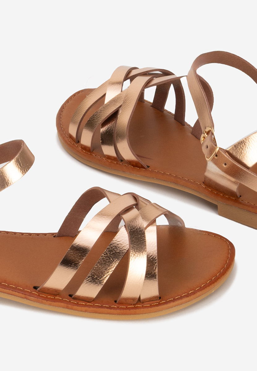 Ružové sandály bez podpatku Esmaya