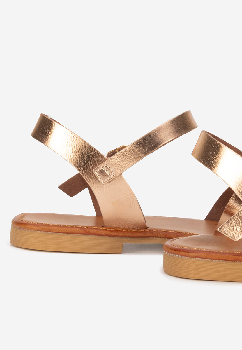 Ružové sandály bez podpatku Esmaya