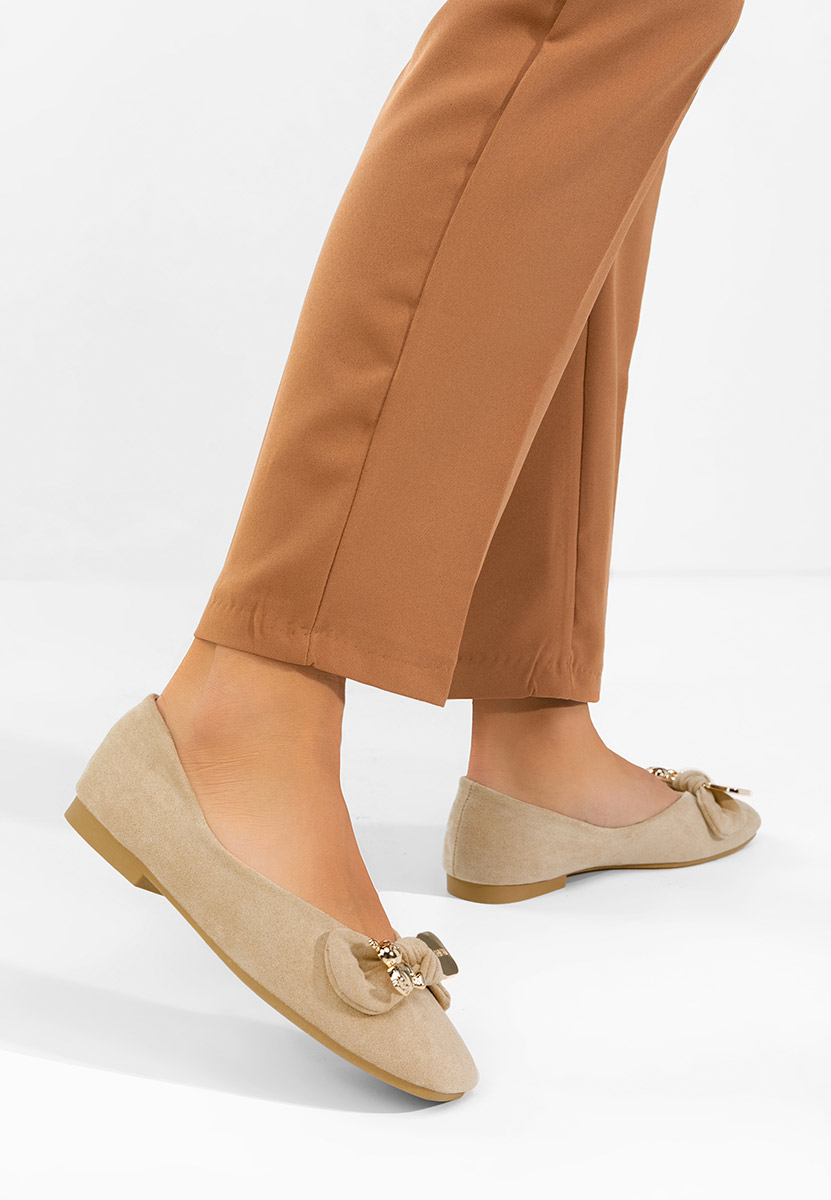Levně Khaki dámské baleríny Bethania