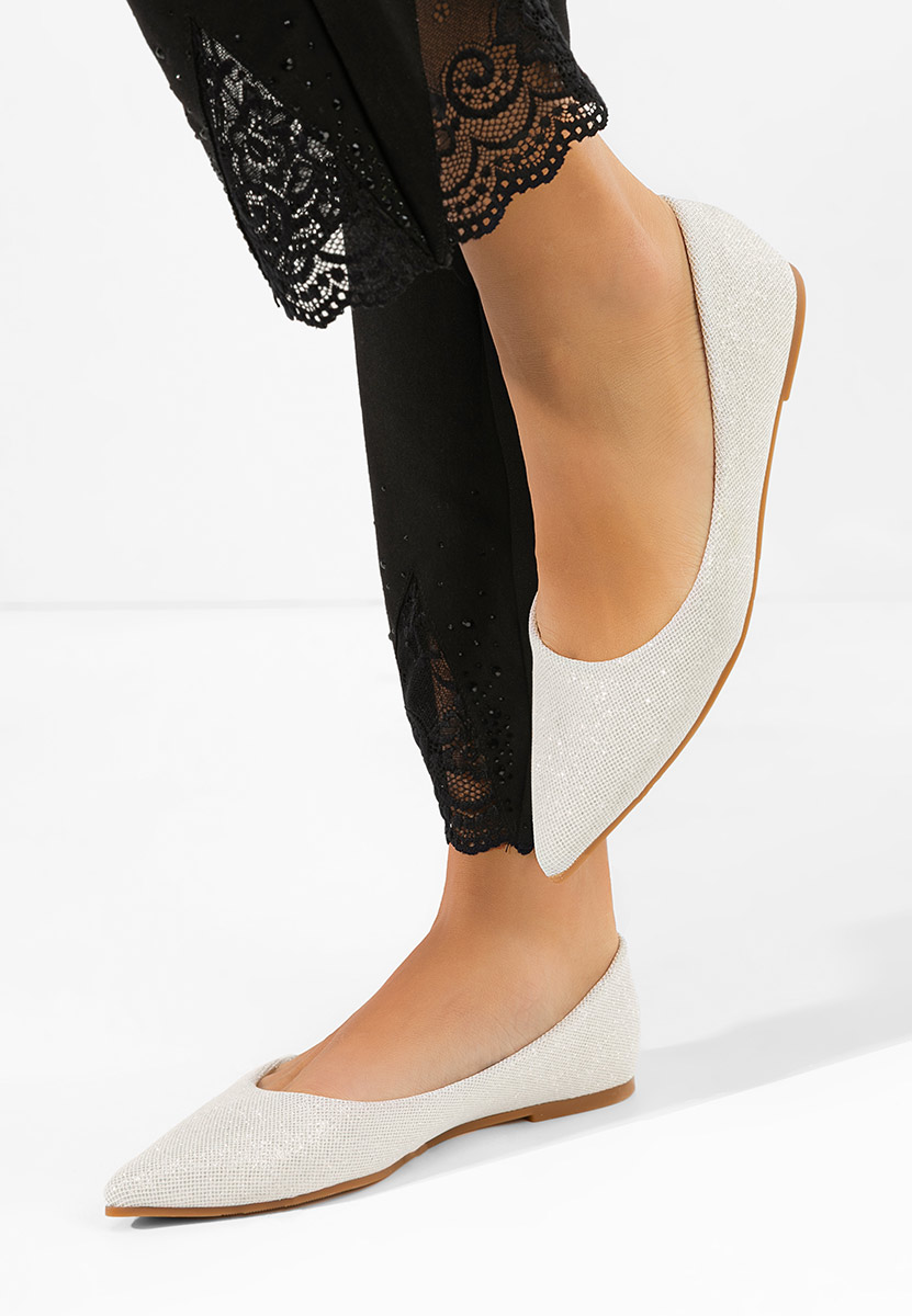 Stribrné dámské baleríny Ocsana