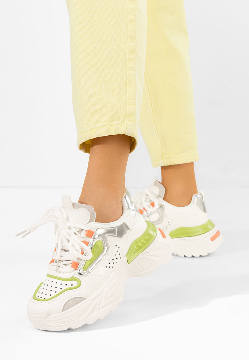 Bílé dámské tenisky na klínku Dorathy V3