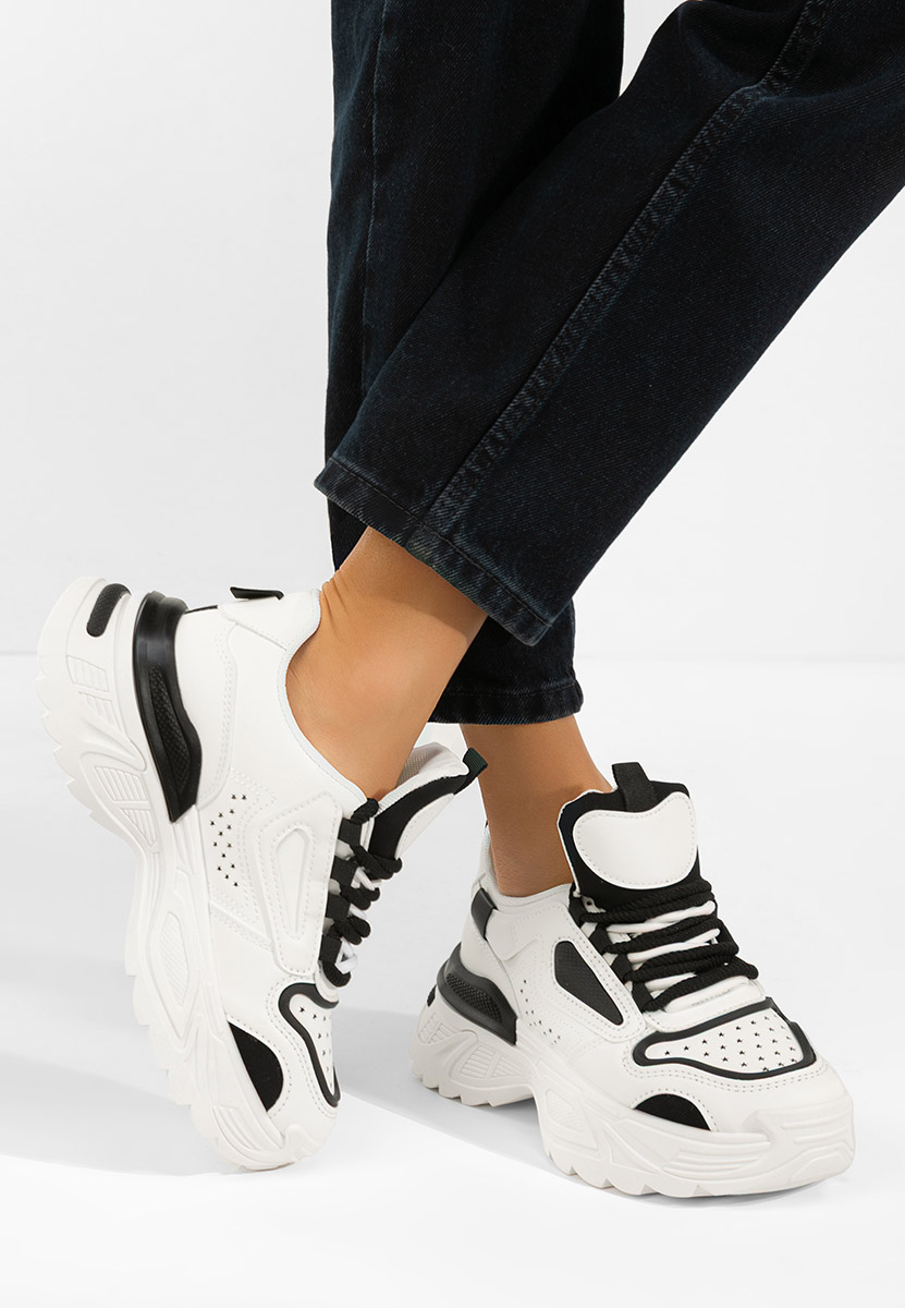 Bílé dámské tenisky na klínku Dorathy V2