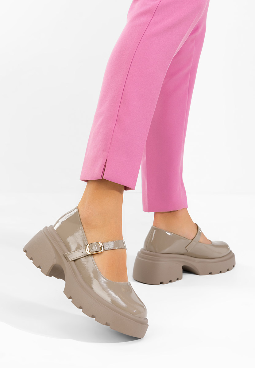 Khaki lodičky na platformě Maliana