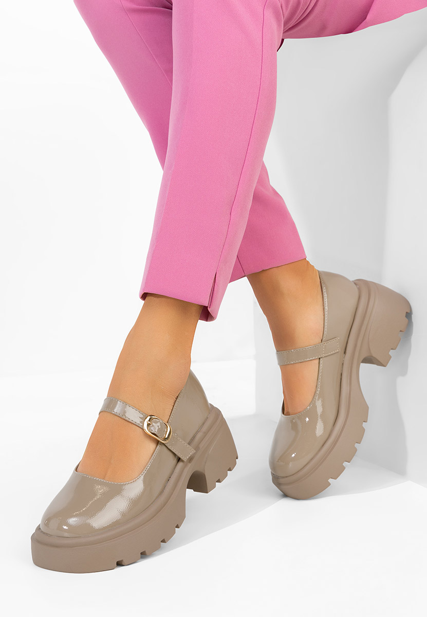 Khaki lodičky na platformě Maliana