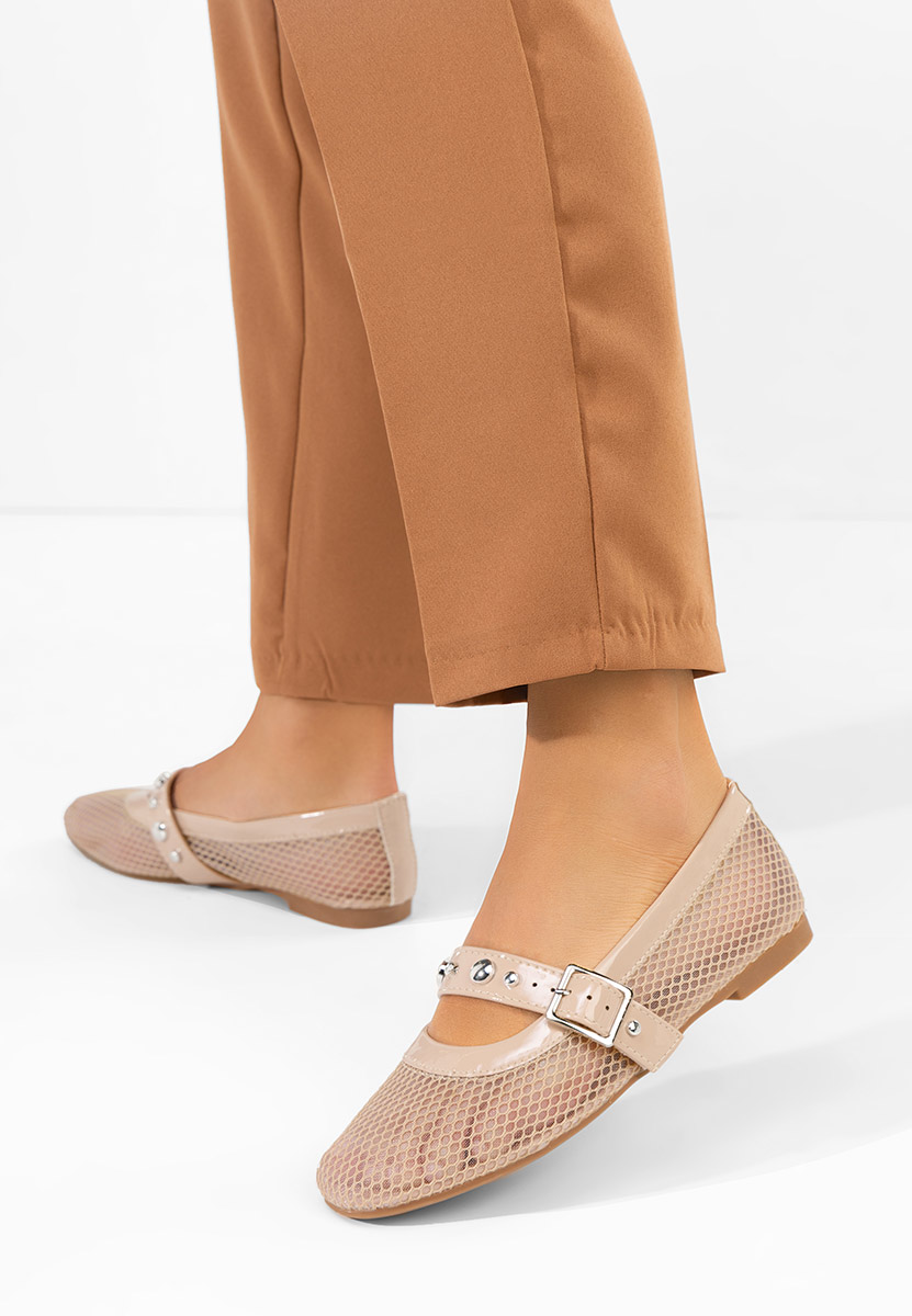 Béžové dámské baleríny Myara