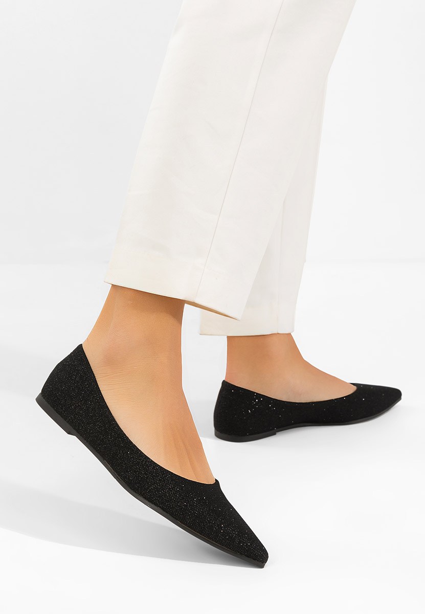 Černé dámské baleríny Ocsana