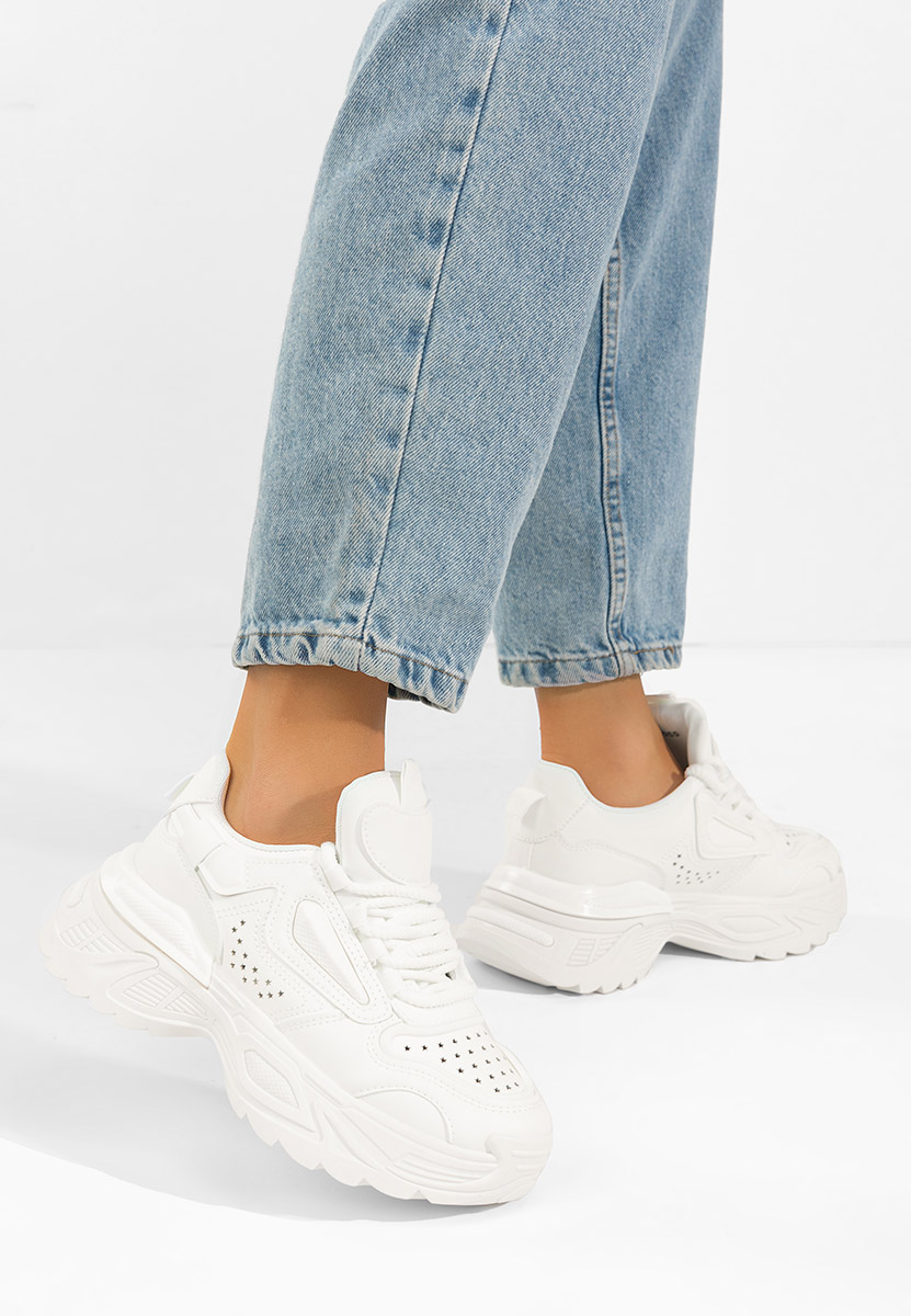 Bílé dámské tenisky na klínku Dorathy